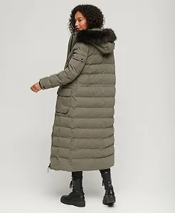 Жіноча парка Superdry Mf з капюшоном зі штучного хутра A4, утеплена synthetic.ua - Фото 1