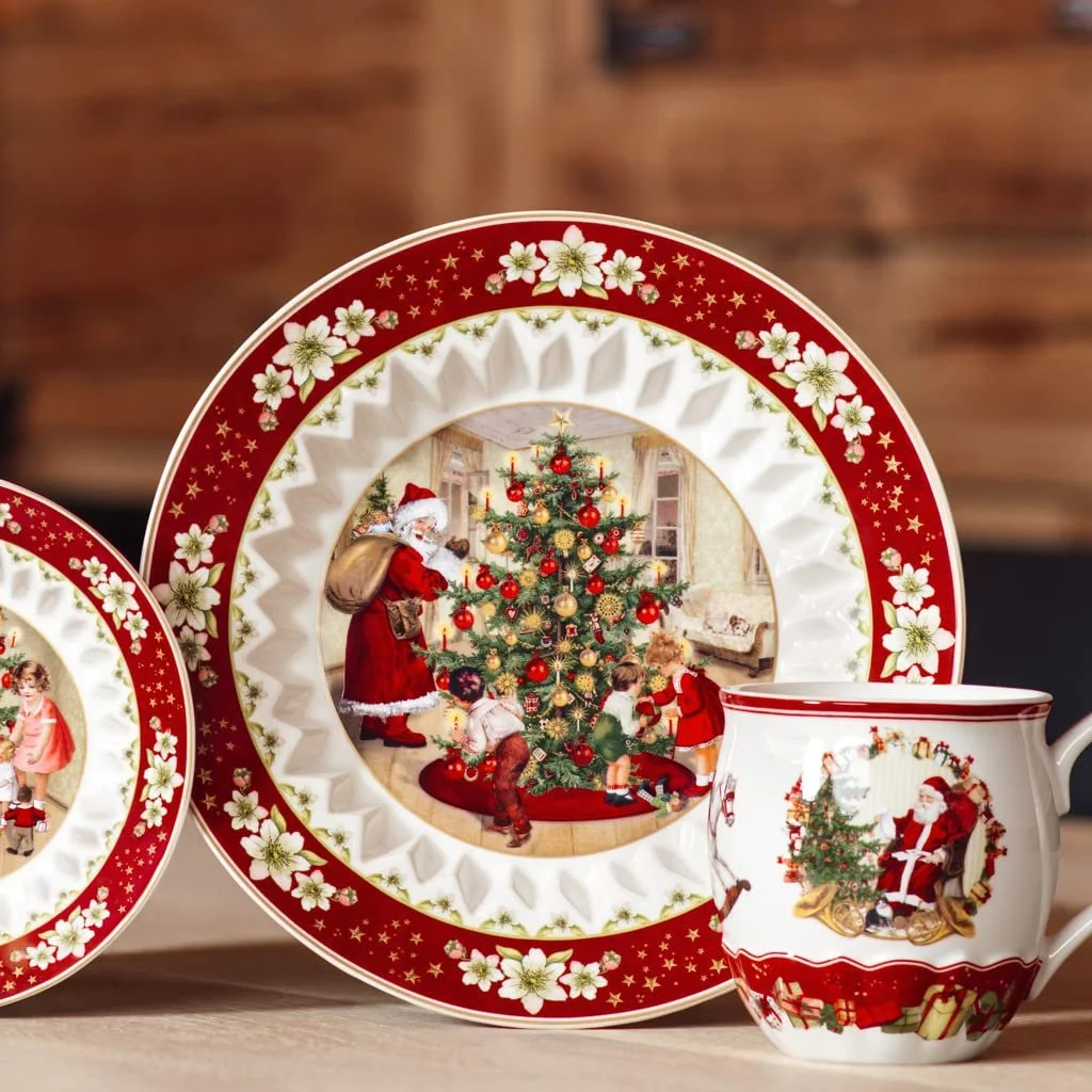 Большая миска Villeroy & Boch Toy's Fantasy 25 x 25 x 4.5 см, рождественская коллекция, фото №5