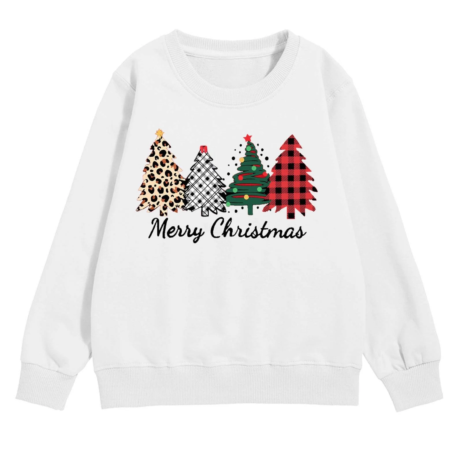 Пуловер для дівчинки з довгими рукавами та принтом на зиму, фото №1