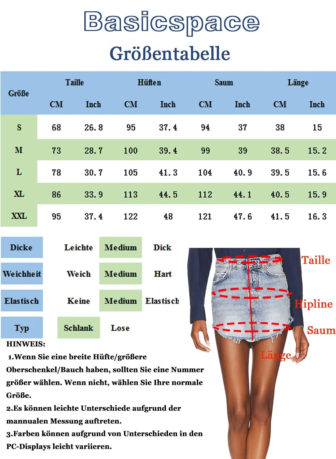 Юбка джинсовая Basicspace мини A-силуэта с карманами, фото №4