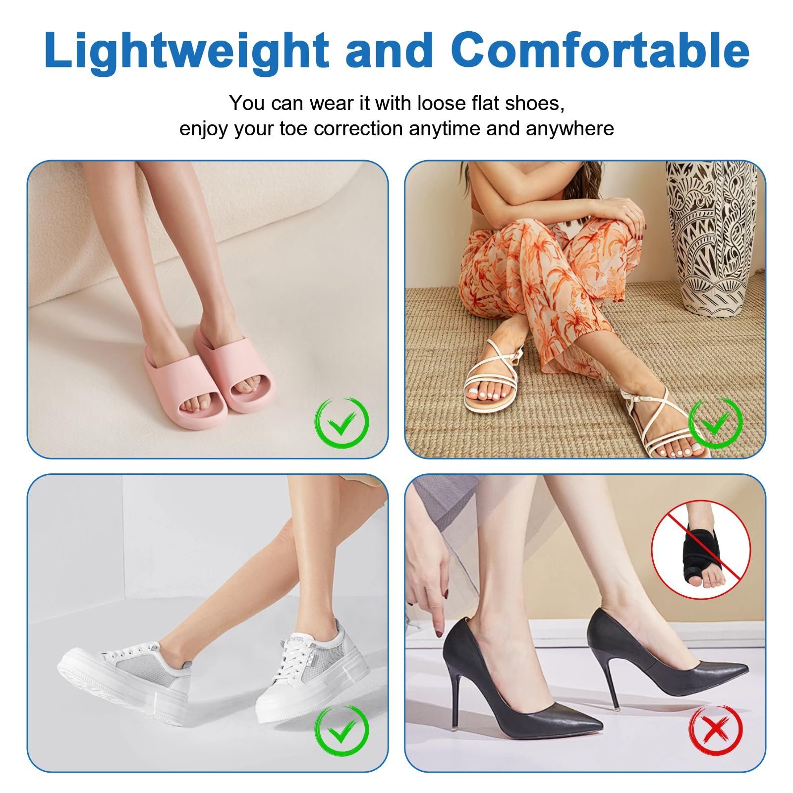 Шина для коррекции Hallux Valgus, 2 силиконовых разделителя для большого пальца ноги, корректор буниона, нескользящий набор для коррекции буниона для дня и ночи, универсальный размер для мужчин и женщин, фото №4 Шина для коррекции Hallux Valgus, 2 силиконовых разделителя для большого пальца ноги, корректор буниона, нескользящий набор для коррекции буниона для дня и ночи, универсальный размер для мужчин и женщин, фото №4