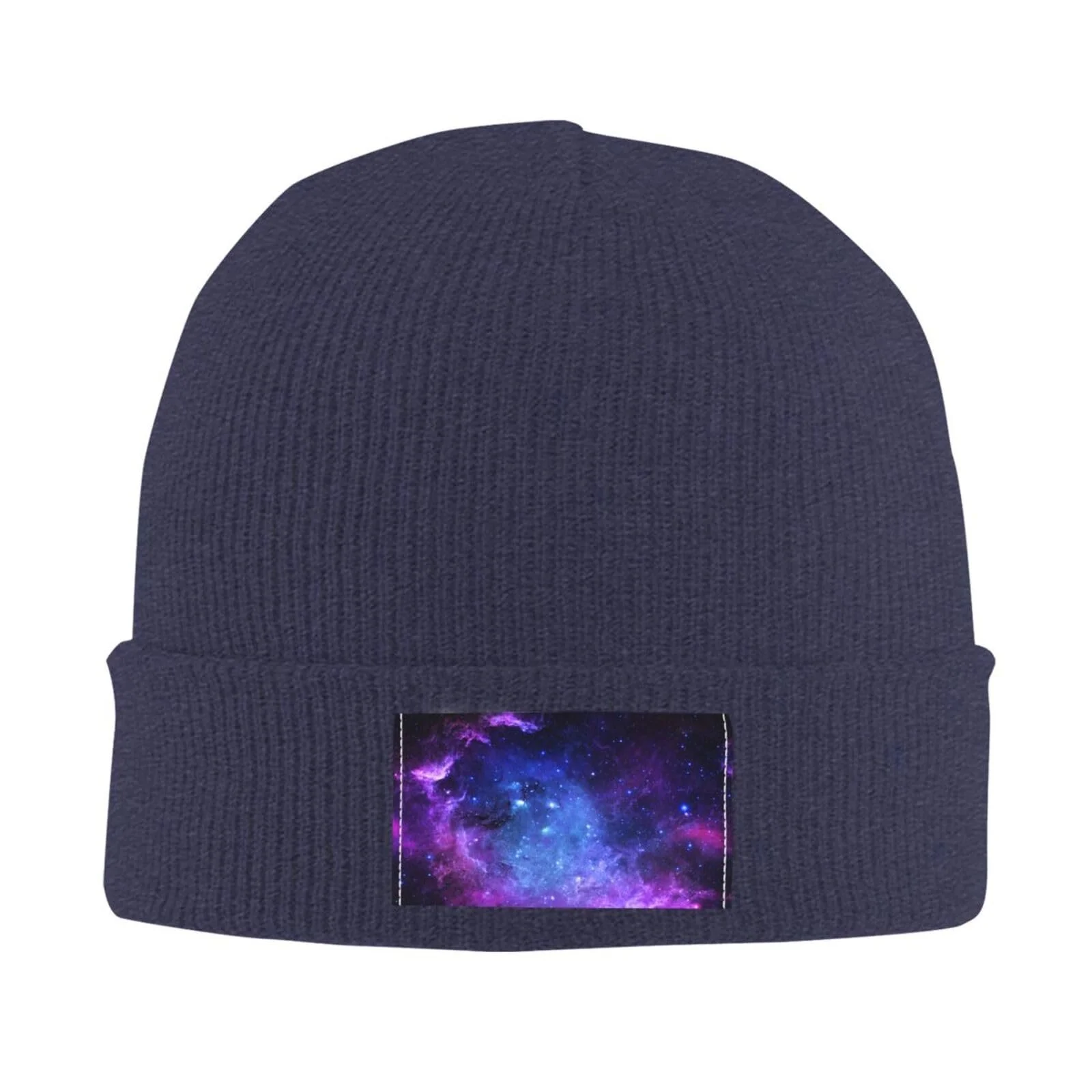 Шапка JBYJBX с принтом голубой галактики, осенняя, зимняя, повседневная, вязаная лыжная, фото №2 Шапка JBYJBX с принтом голубой галактики, осенняя, зимняя, повседневная, вязаная лыжная, фото №2