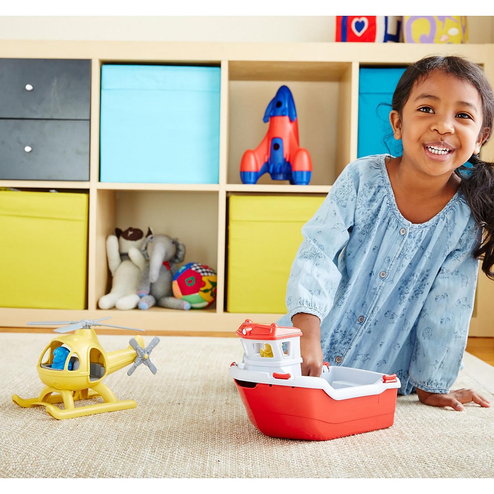 Игрушка Спасательная лодка и вертолет Green Toys с мини-фигурками, фото №9