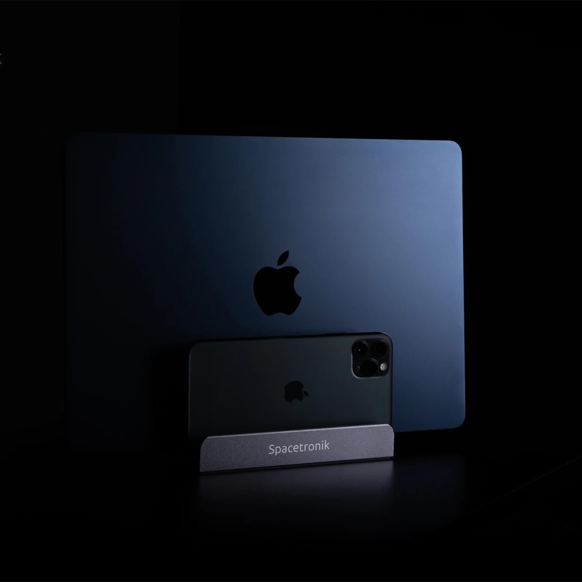 Підставка для ноутбука вертикальна Spacetronik 3-в-1 Алюміній Регульована, фото №3