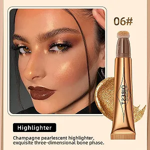 Контур Beauty Wall Жидкий стик для лица Хайлайтер и бронзатор 06# Золотой synthetic.ua - Фото 1