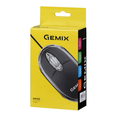 Мышка Gemix GM105 USB black GM105Bk, фото №8 Мышка Gemix GM105 USB black GM105Bk, фото №8