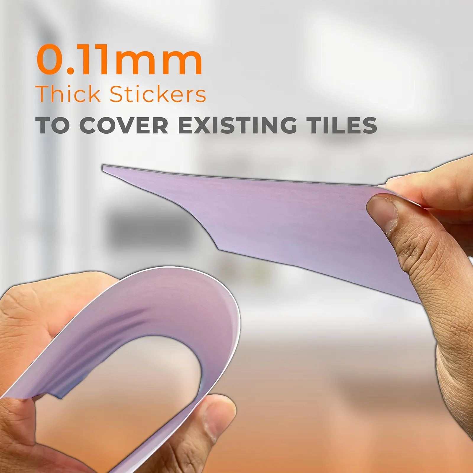 Наклейки на плитку WALPLUS 100 штук 15x15 см Кухонні знімні Білі, фото №5 Наклейки на плитку WALPLUS 100 штук 15x15 см Кухонні знімні Білі, фото №5