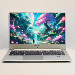 Ноутбук 15.6'' Medion (Lenovo Group) Akoya S6445 | Intel Core i3-8145U | IPS (1920x1080) FullHD | RAM DDR4 8 ГБ | SSD 256 ГБ | Intel UHD Graphics 620 | Light Silver | Металевий корпус | Win11 (5005) - Фото 1