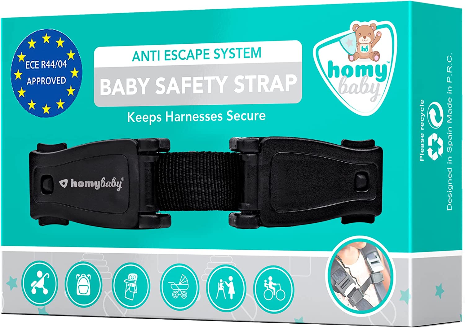 Фиксатор безопасности для автокресла HOMYBABY, фото №2