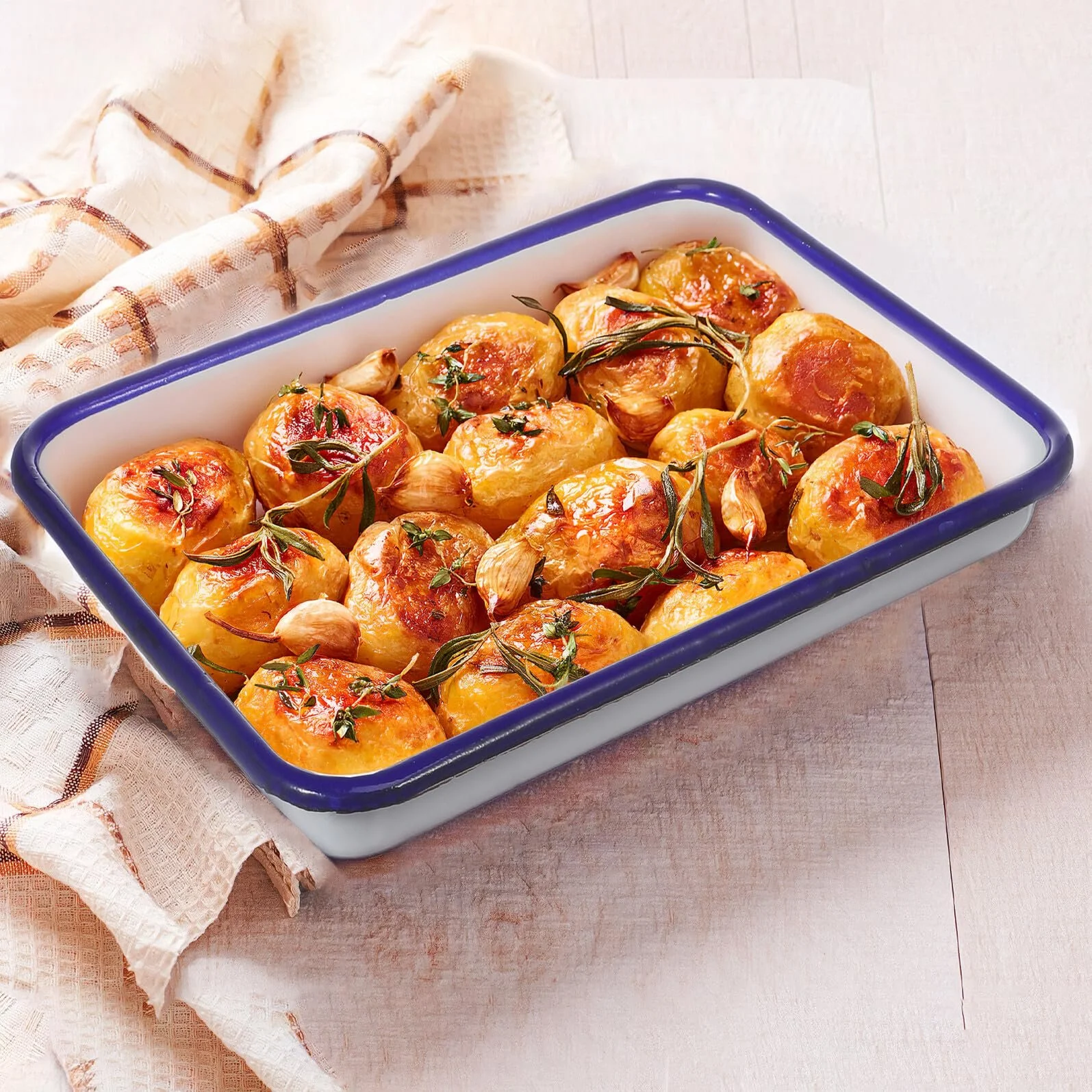 Прямокутна емальована форма для запікання ULTECHNOVO 2 шт велика термостійка, фото №9