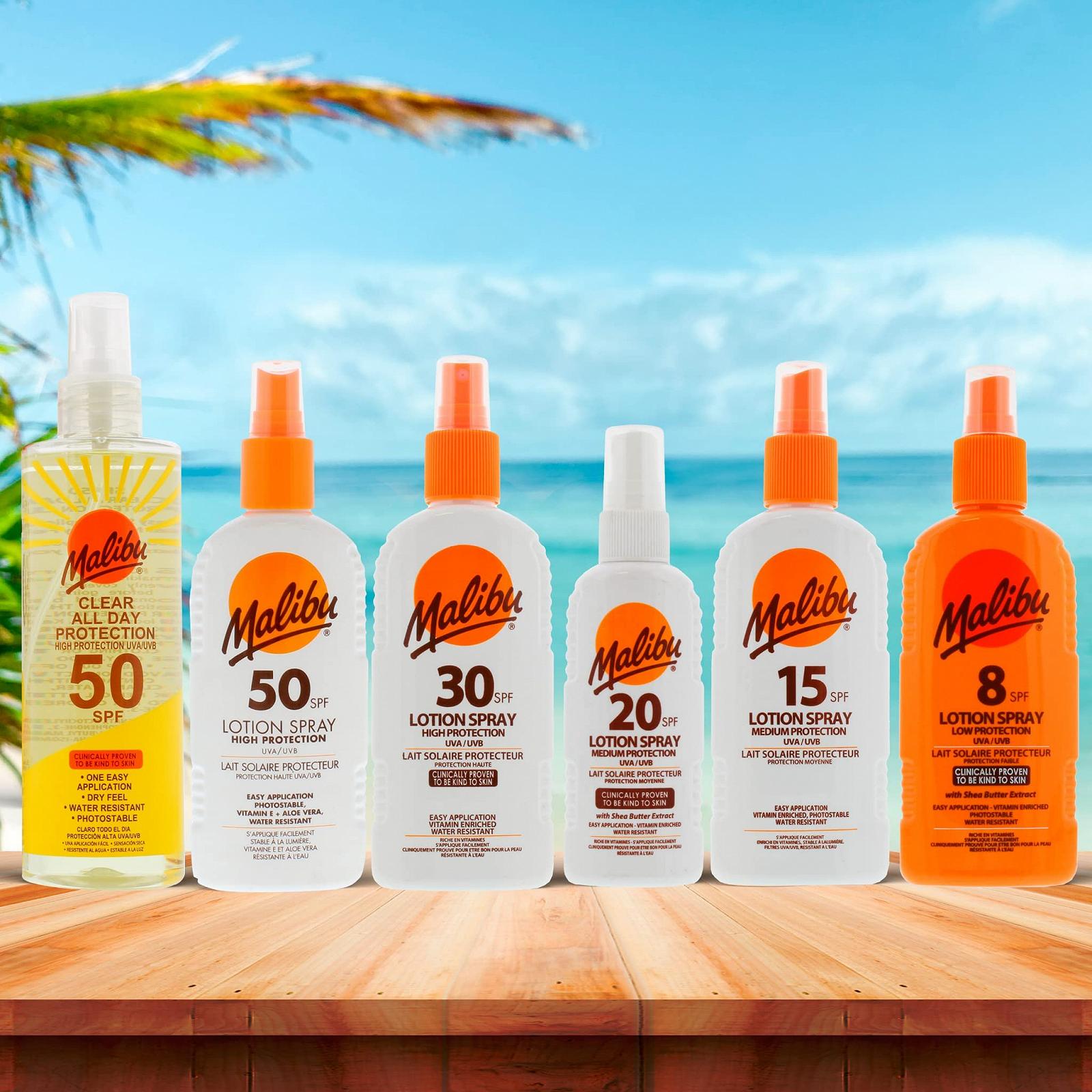 Солнцезащитный спрей Malibu Clear All Day Protection SPF 50, 250 мл, фото №4