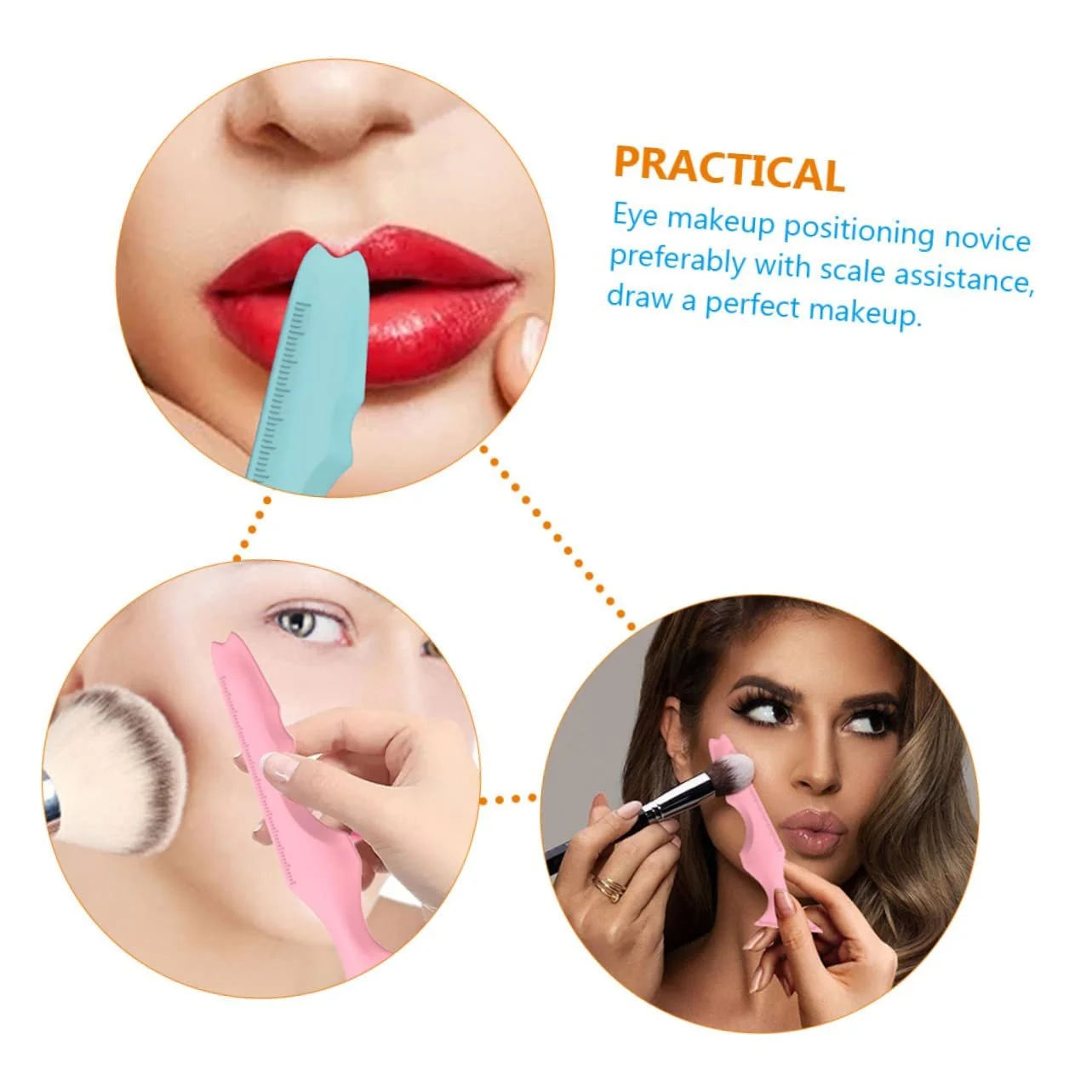 Інструмент для макіяжу minkissy Силіконовий Багаторазовий Трафарет Carla, фото №4