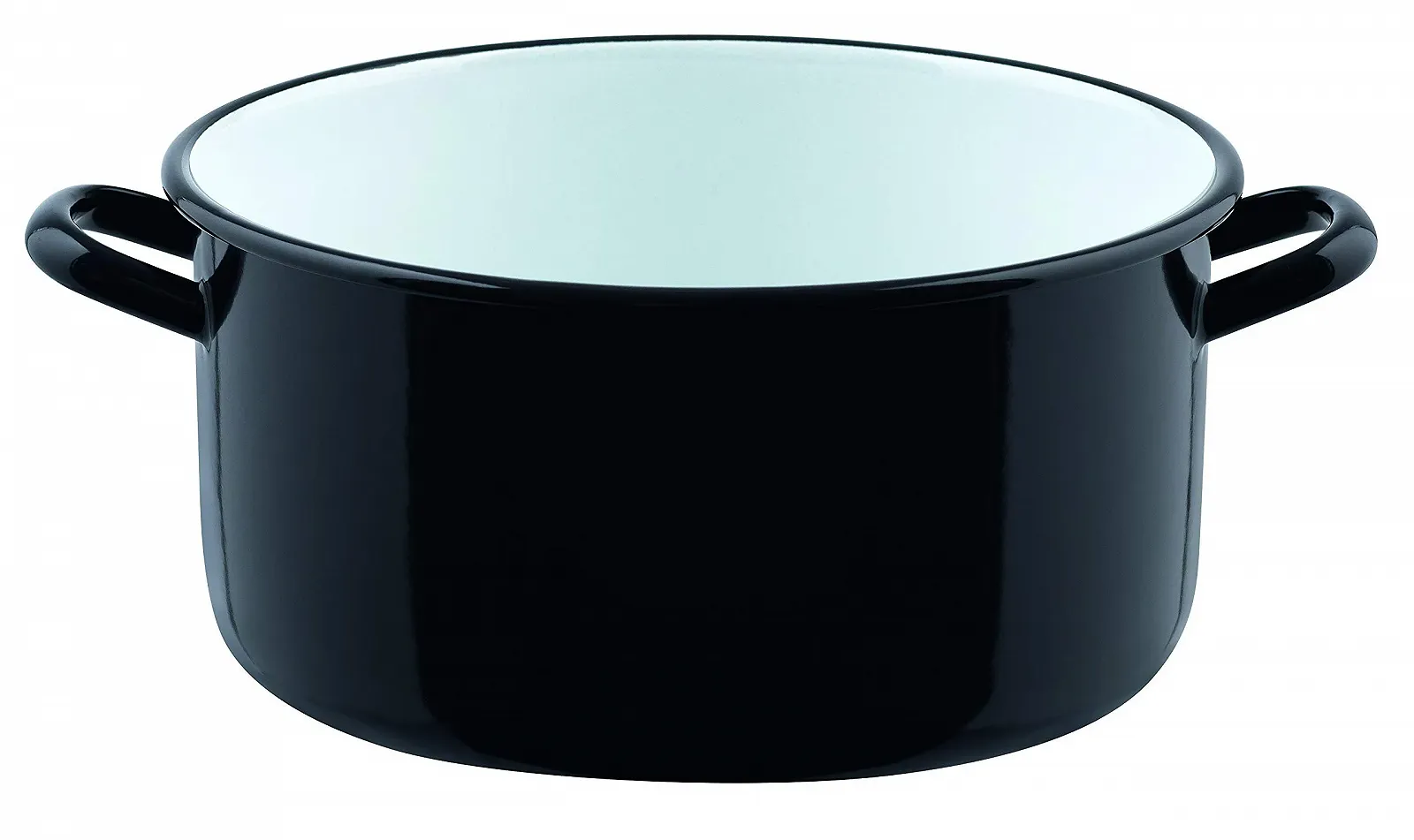 Кастрюля Riess Classic Dwarfs 0248-017 Giant 32 см эмалированная Черная, фото №1