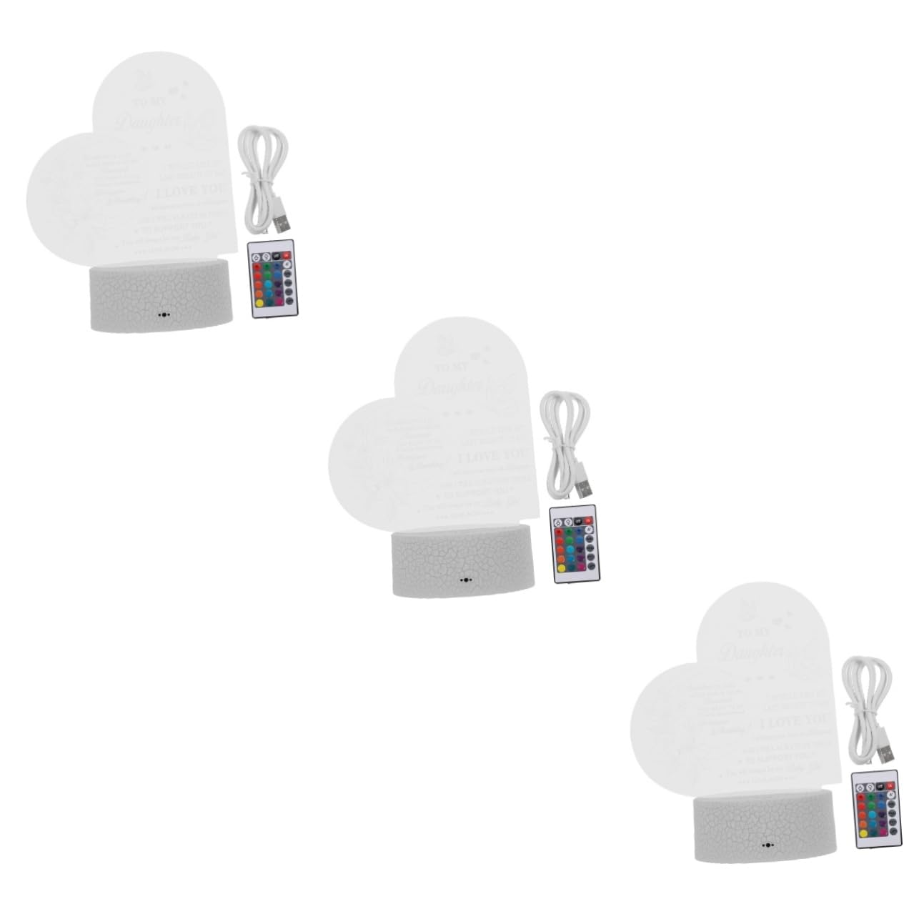 Ночник OSALADI 3D USB перезаряжаемый светодиодный, фото №1