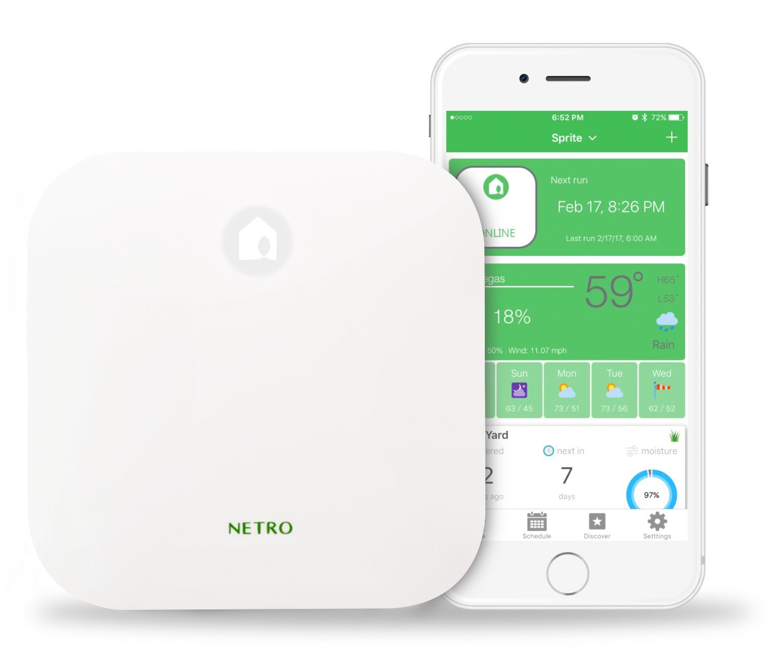 Контролер, таймер розбризкувача Netro WiFi 12 Zone Remote Access Weather Aware, фото №1