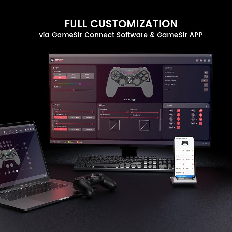 Геймпад GameSir Tarantula Pro Black + Док-станция (Bandle Edition), фото №13