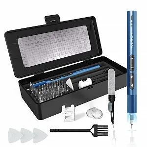 Набір акумуляторних прецизійних викруток 66-в-1 56 біт синій - Фото 1