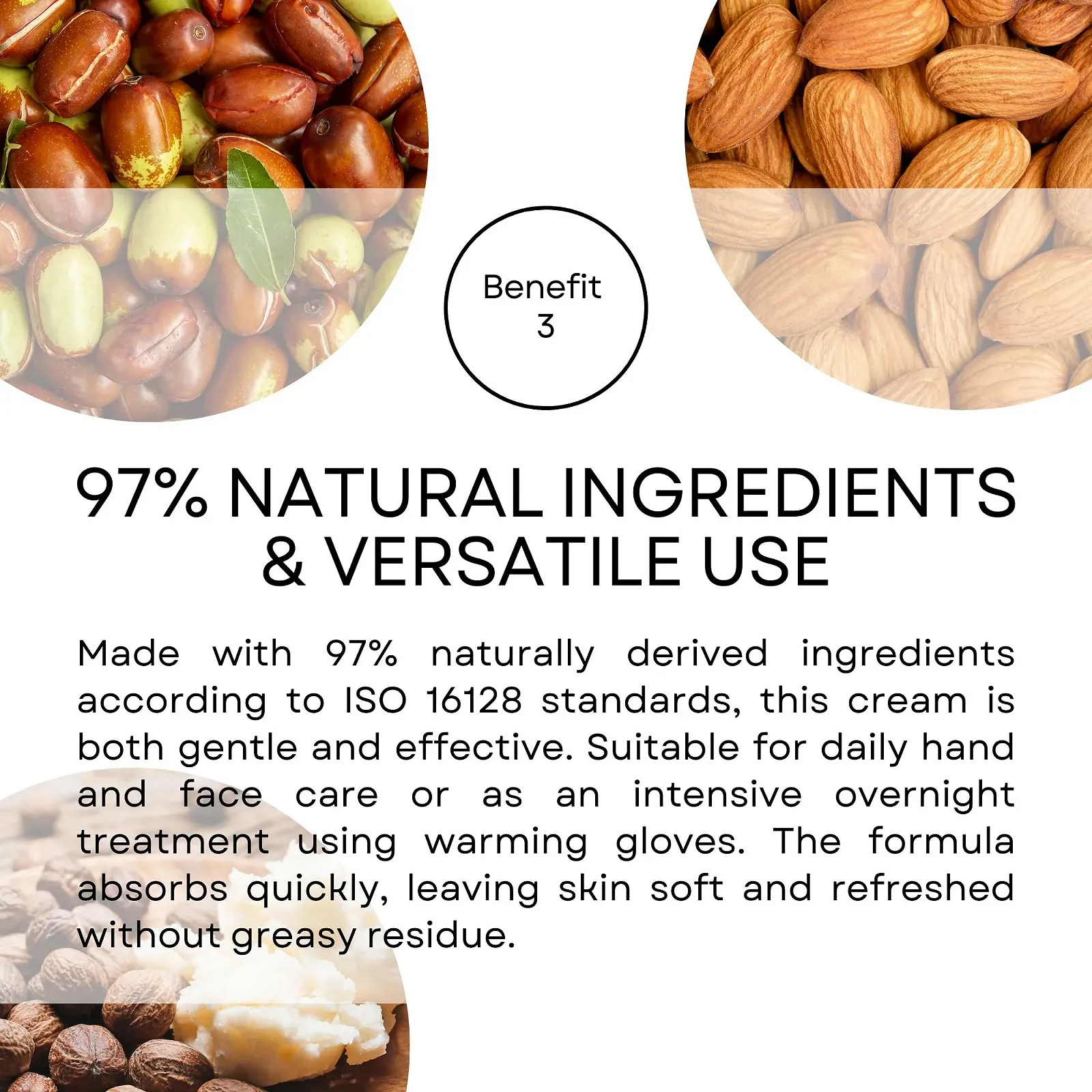 Крем для рук SNB Professional Skin Revive Therapy з олією жожоба, гліцерином, олією мигдалю, маслом ши, аргановою олією та вітаміном E, 50 мл, фото №5