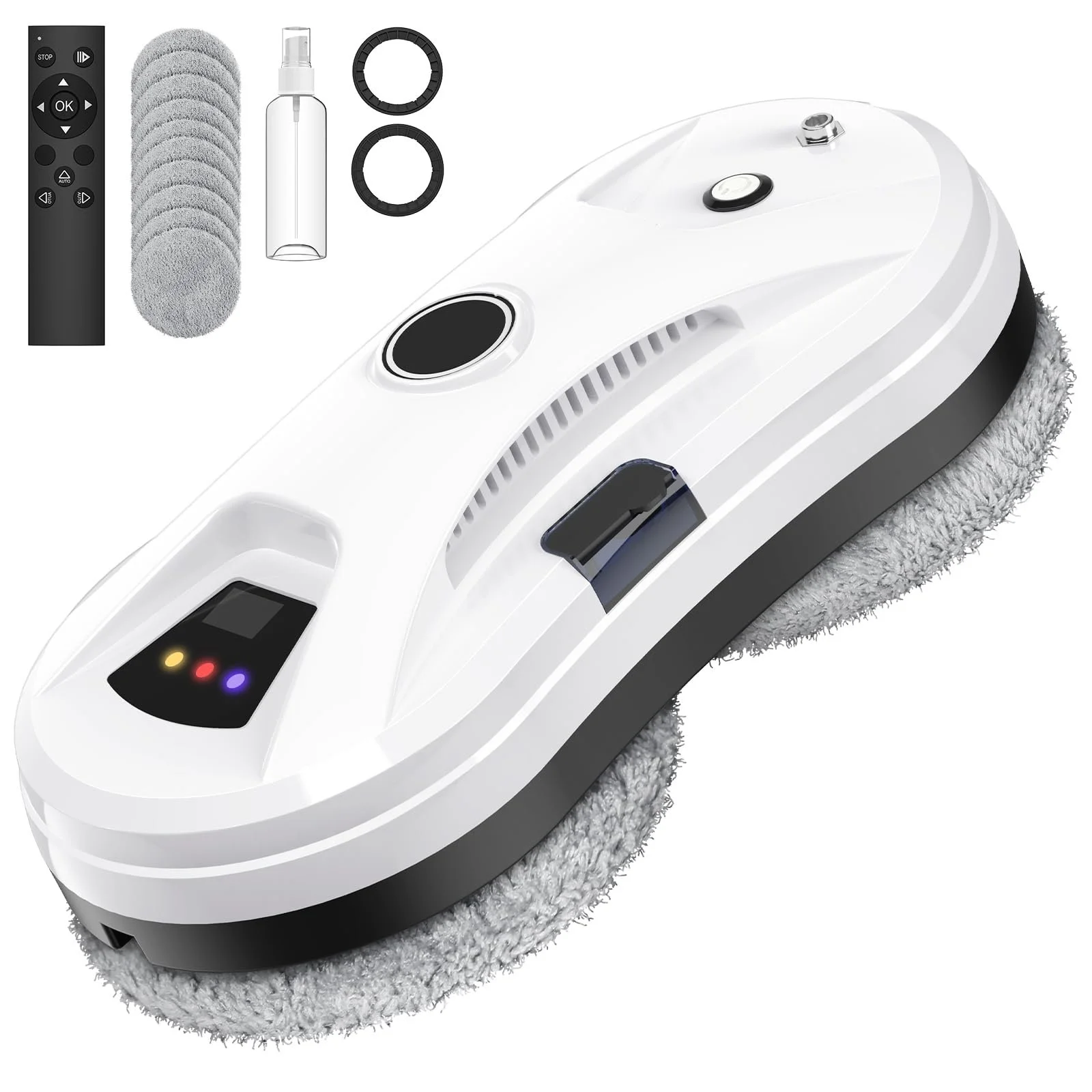 Робот для миття вікон Eznaobo з функцією розпилення, 5600Pa, автоматичний електричний, дистанційне керування, 10 серветок, білий, фото №1 Робот для миття вікон Eznaobo з функцією розпилення, 5600Pa, автоматичний електричний, дистанційне керування, 10 серветок, білий, фото №1