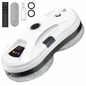 Робот для миття вікон Eznaobo з функцією розпилення, 5600Pa, автоматичний електричний, дистанційне керування, 10 серветок, білий - Фото 1