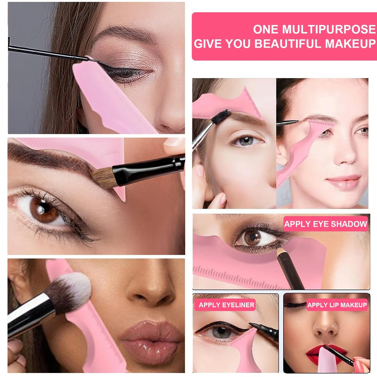 Набір з 2 трафаретів для підводки ChAusa, силіконові, фото №4 Набір з 2 трафаретів для підводки ChAusa, силіконові, фото №4