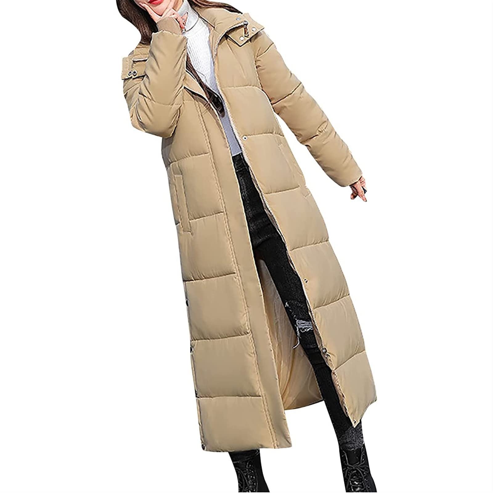 Пальто Sawmew Зимове Довге Тепле стьобане з капюшоном, фото №3 Пальто Sawmew Зимове Довге Тепле стьобане з капюшоном, фото №3