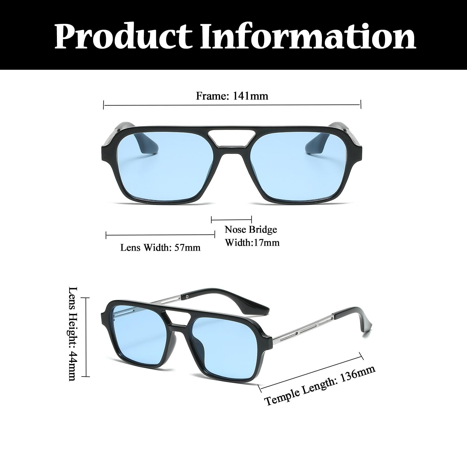 Сонцезахисні окуляри Авіатор LJCZKA Унісекс Ретро 70-х Класичні Плоскі Квадратні Металева оправа, фото №3 Сонцезахисні окуляри Авіатор LJCZKA Унісекс Ретро 70-х Класичні Плоскі Квадратні Металева оправа, фото №3