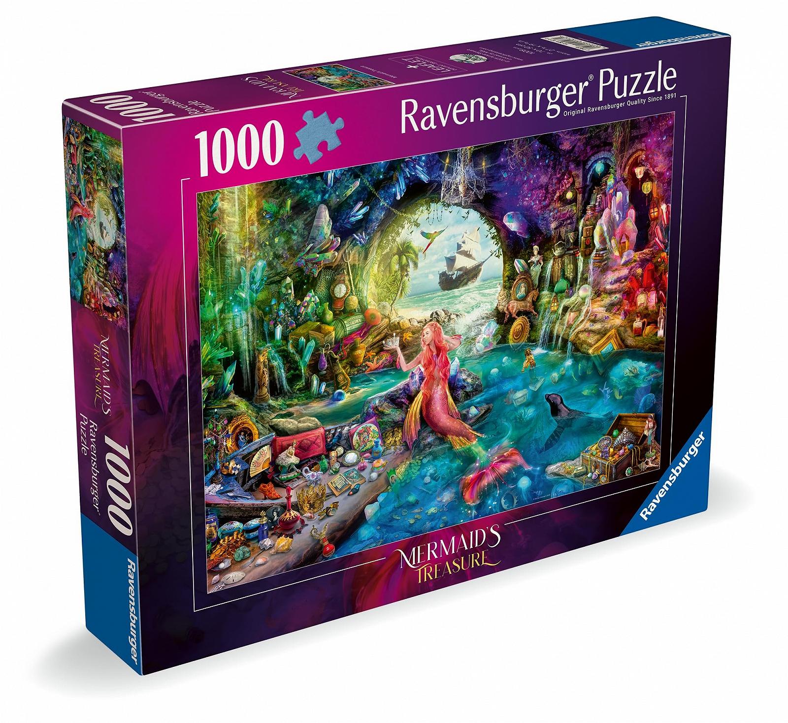 Пазл Ravensburger Mermaids Treasure 1000 деталей, от 12 лет, фото №1 Пазл Ravensburger Mermaids Treasure 1000 деталей, от 12 лет, фото №1