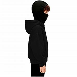 Балаклава Ninja Худи Детский Унисекс Детская Балаклава на молнии Худи с маской для лица Легкая куртка на полной молнии Куртка с длинными рукавами Новинка Спортивные толстовки Ветрозащитный synthetic.ua - Фото 1