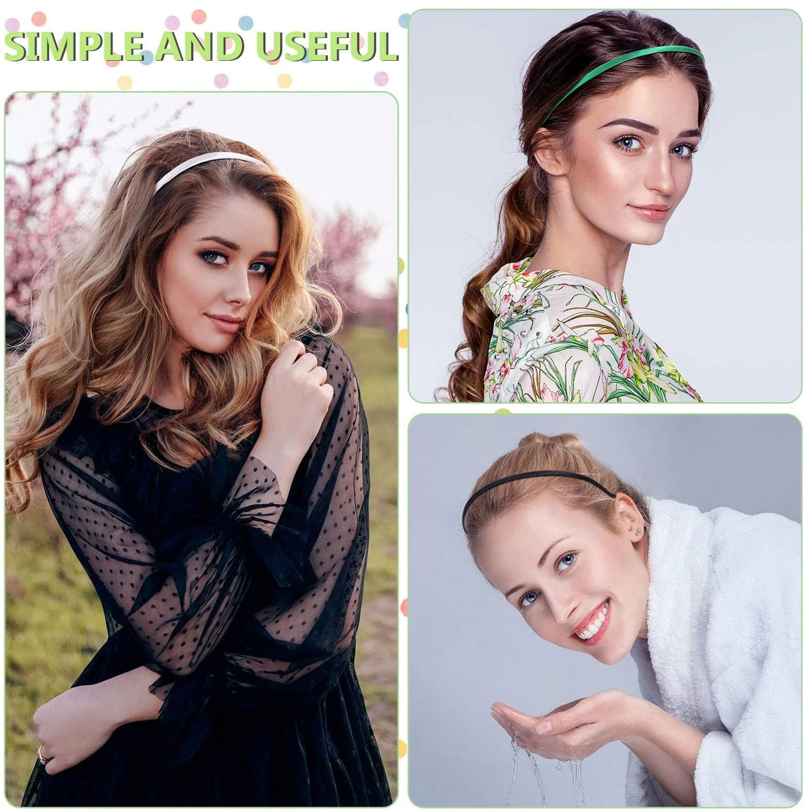 Обруч Металлический 8 x Золотой + 8 x Серебряный + 8 x Черный, фото №9