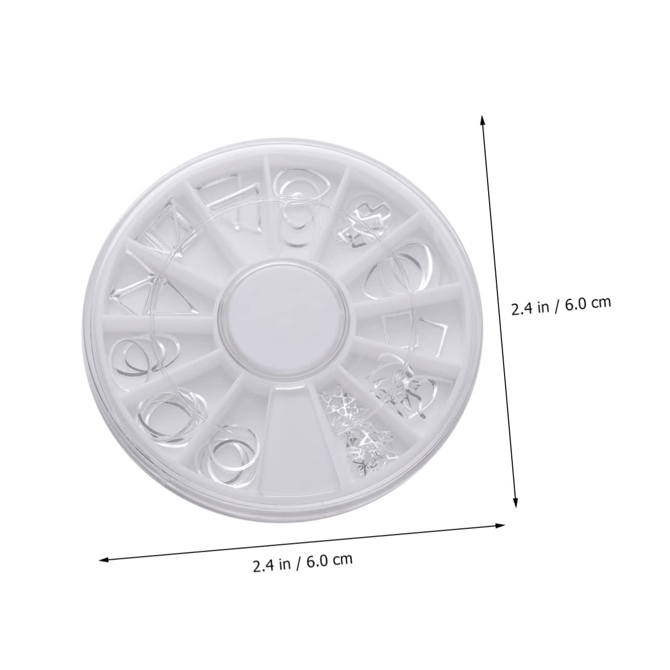 Набір для декорування нігтів (3 шт.) WOONEKY, сріблястий металевий декор, фото №7 Набір для декорування нігтів (3 шт.) WOONEKY, сріблястий металевий декор, фото №7