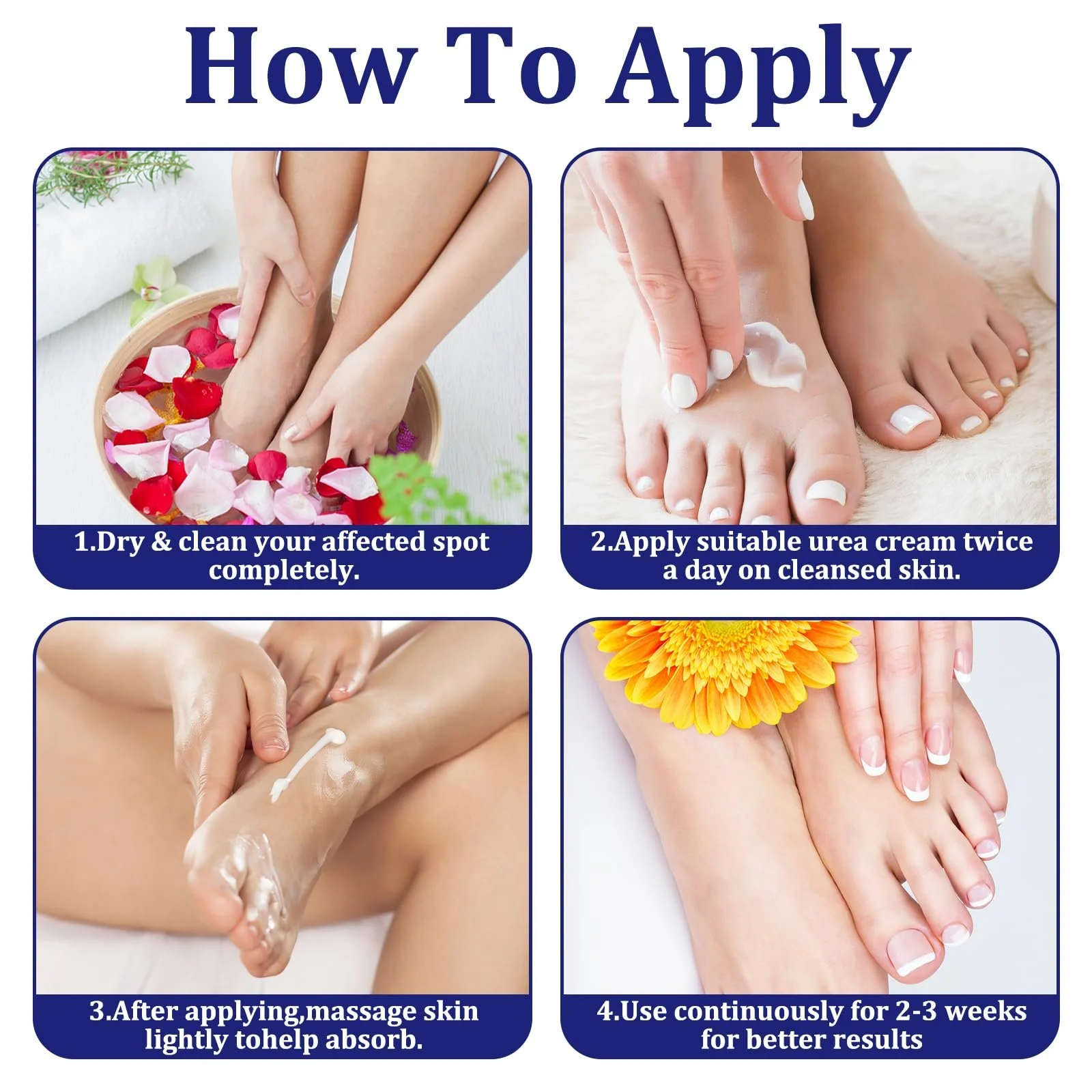 Крем для ног Urea 40% для глубокого увлажнения и удаления мозолей 2 шт, фото №3