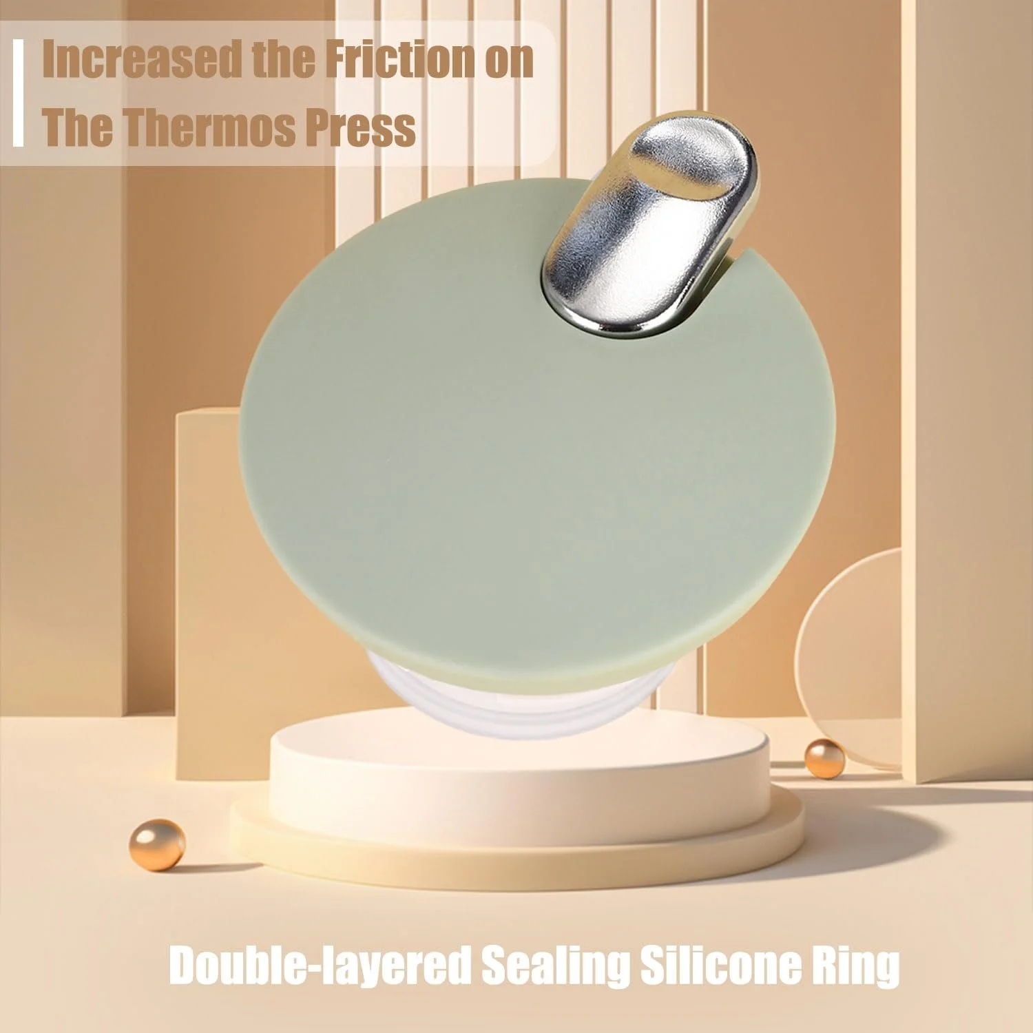 Термос-кавник 1.5 л, нержавіюча сталь 304, подвійні стінки з вакуумною ізоляцією, 8 годин тепла / 16 годин холоду, фото №5