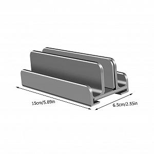 Подставка для ноутбука Алюминиевый сплав Портативная подставка для компьютера Практичный держатель для телефона Вертикальная подставка для ноутбука для стола synthetic.ua - Фото 1