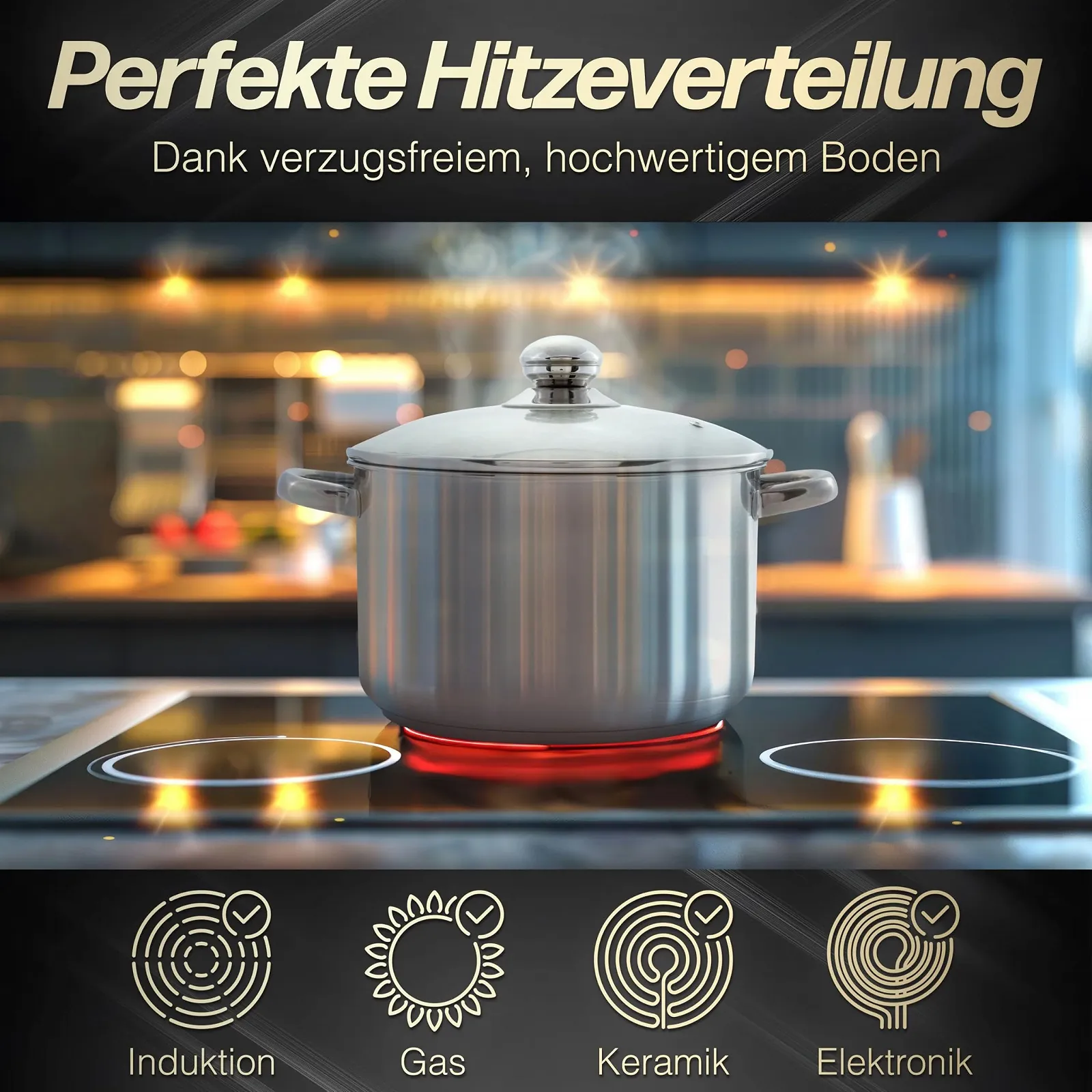 Кастрюля Beyond из нержавеющей стали со стеклянной крышкой и съемной вставкой-ситом, фото №5 Кастрюля Beyond из нержавеющей стали со стеклянной крышкой и съемной вставкой-ситом, фото №5