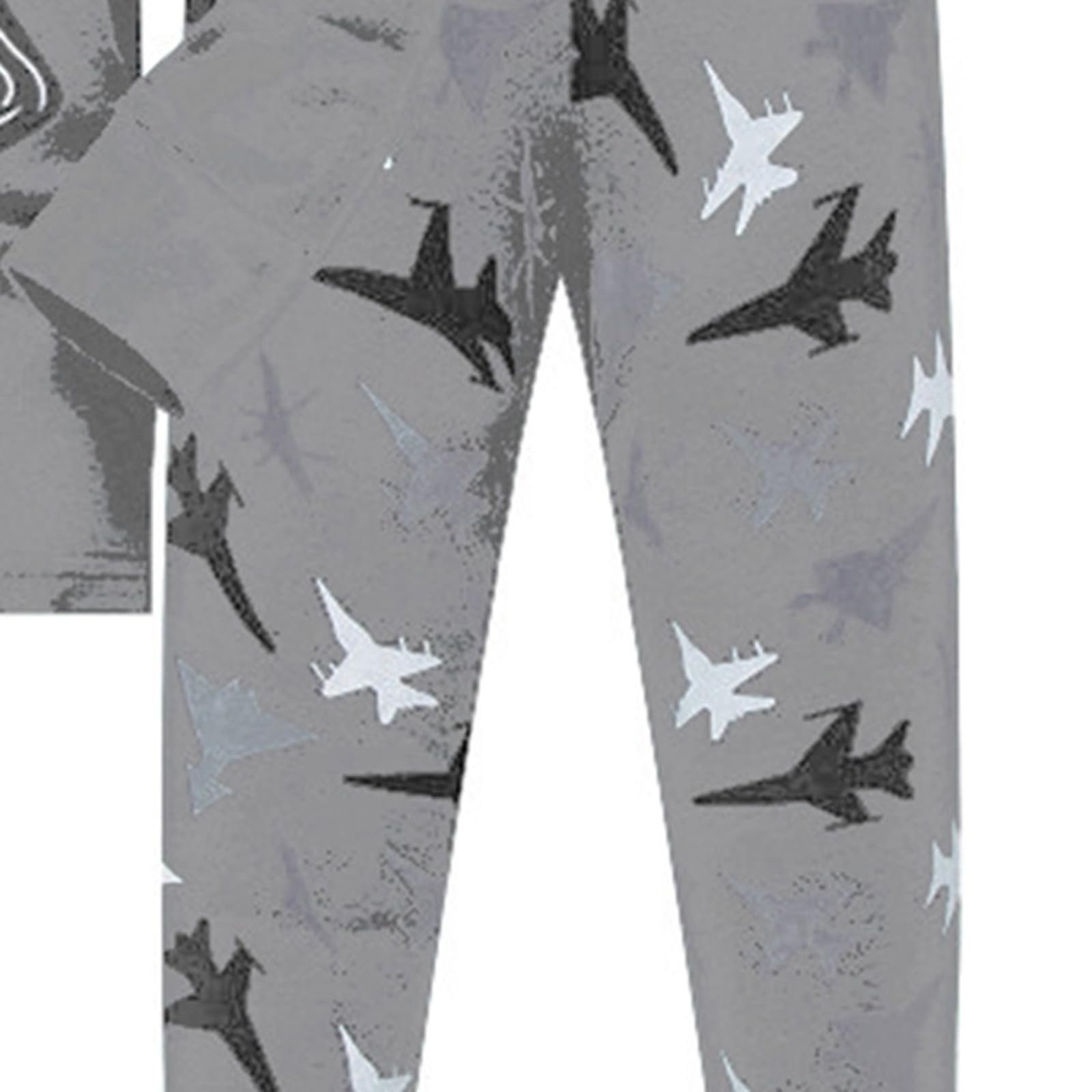 Детский флисовый пижамный набор С принтом Кофта и брюки Динозавр, фото №4 Детский флисовый пижамный набор С принтом Кофта и брюки Динозавр, фото №4