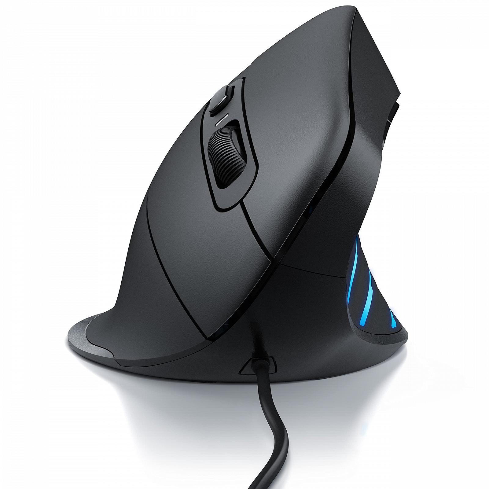 Мышь CSL Эргономичная 6400 DPI USB Проводная Вертикальная, фото №2