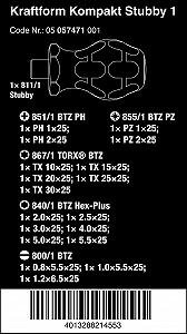 Набір Викруток Wera Kraftform Compact Stubby 1 19 шт. 05057471001 ціна на synthetic.ua - Фото 1 Набір Викруток Wera Kraftform Compact Stubby 1 19 шт. 05057471001 synthetic.ua - Фото 1