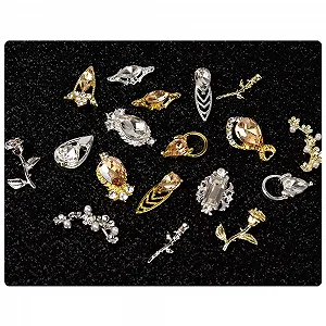 Набор 6 шт. Цветок Бабочка Блестки для ногтей Стразы для дизайна ногтей DIY Аксессуары synthetic.ua - Фото 1