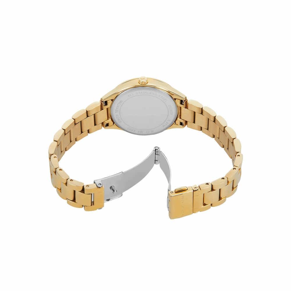 Женские часы Quartz Michael Kors Lauryn Three Hand Movement с ремешком из нержавеющей стали или кожи, фото №5