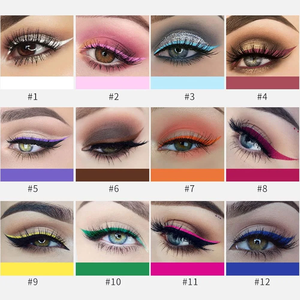 Підводка для очей Allbesta Matte Liquid Colourful, фото №4