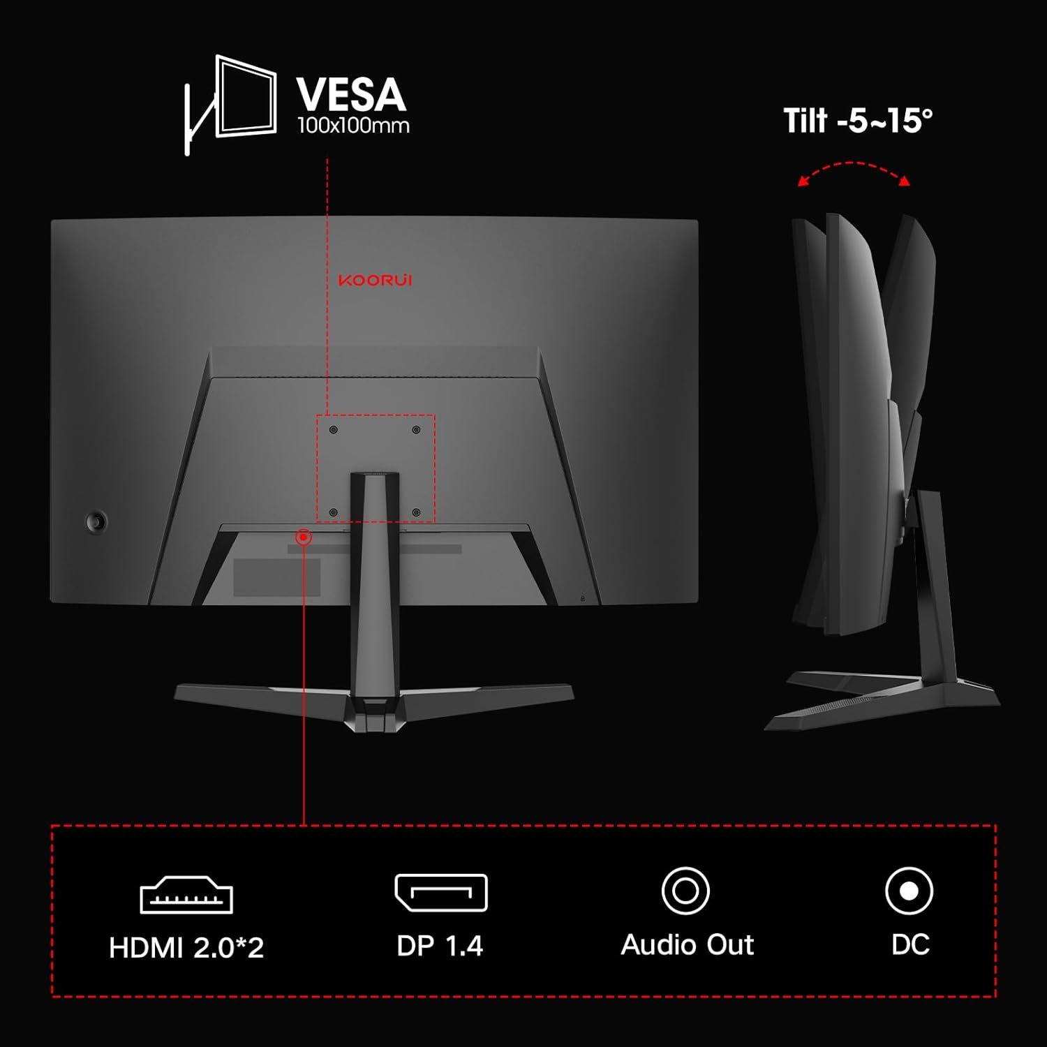 Монітор 27" KOORUI MG27A12Q 2K VA 180 Гц, фото №7