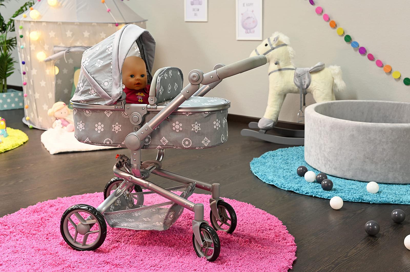 Коляска для ляльок KNORRTOYS.COM Boonk 90940 Королівський Сірий, фото №12