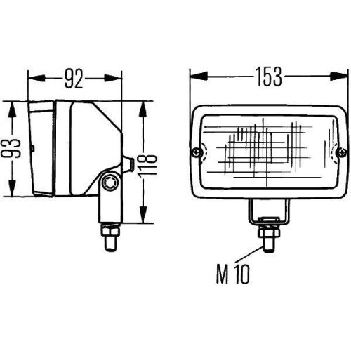 Рабочая фара HELLA 1GA 005 060-001 Master 5060 для AEBI DAF FRUEHAUF FAUN, фото №4 Рабочая фара HELLA 1GA 005 060-001 Master 5060 для AEBI DAF FRUEHAUF FAUN, фото №4