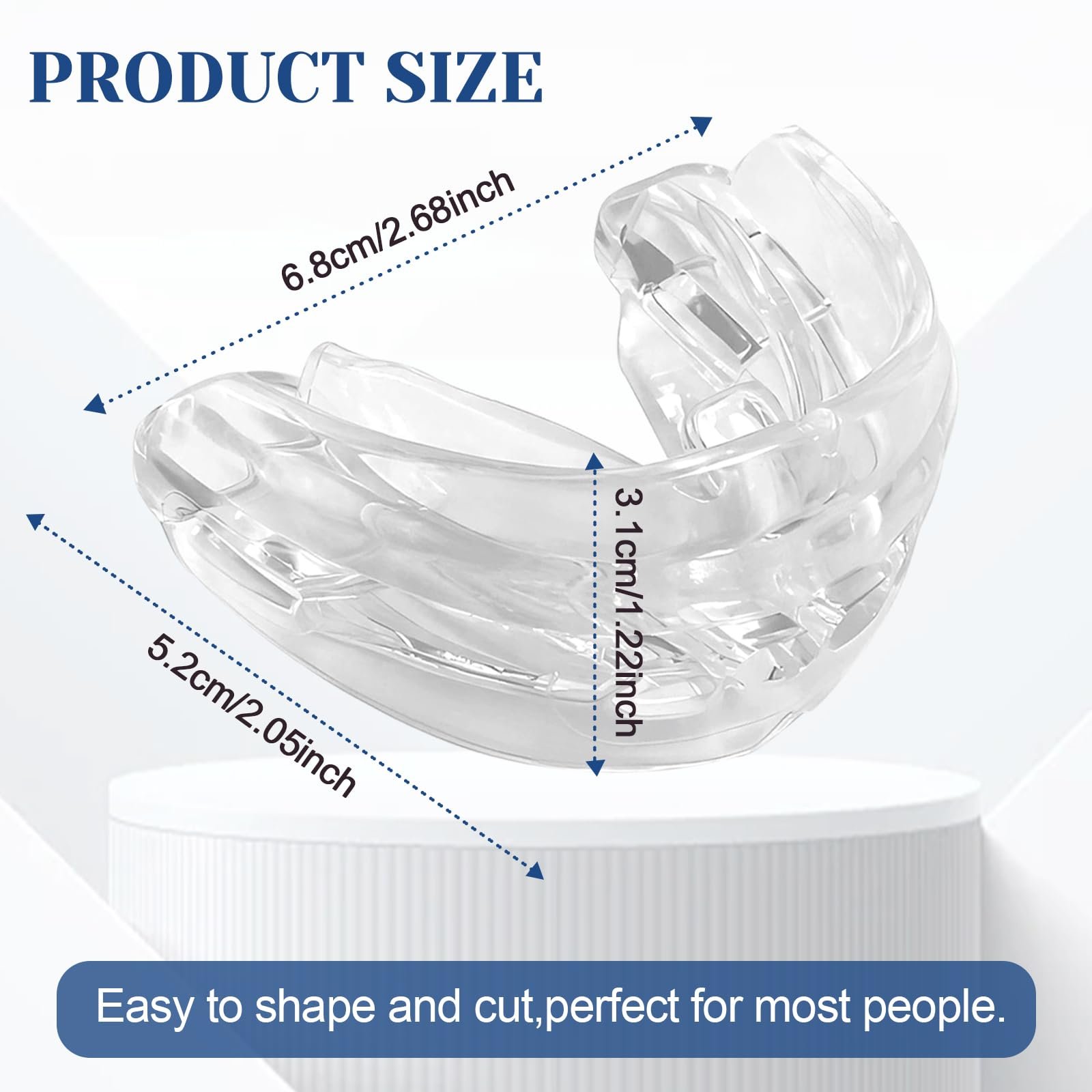 Капа от храпа, капа для рта против храпа и бруксизма, регулируемая, фото №2