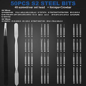 Електричний викрутковий набір JKOKPMG Mini Precision Magnetic 50 в 1 synthetic.ua - Фото 1