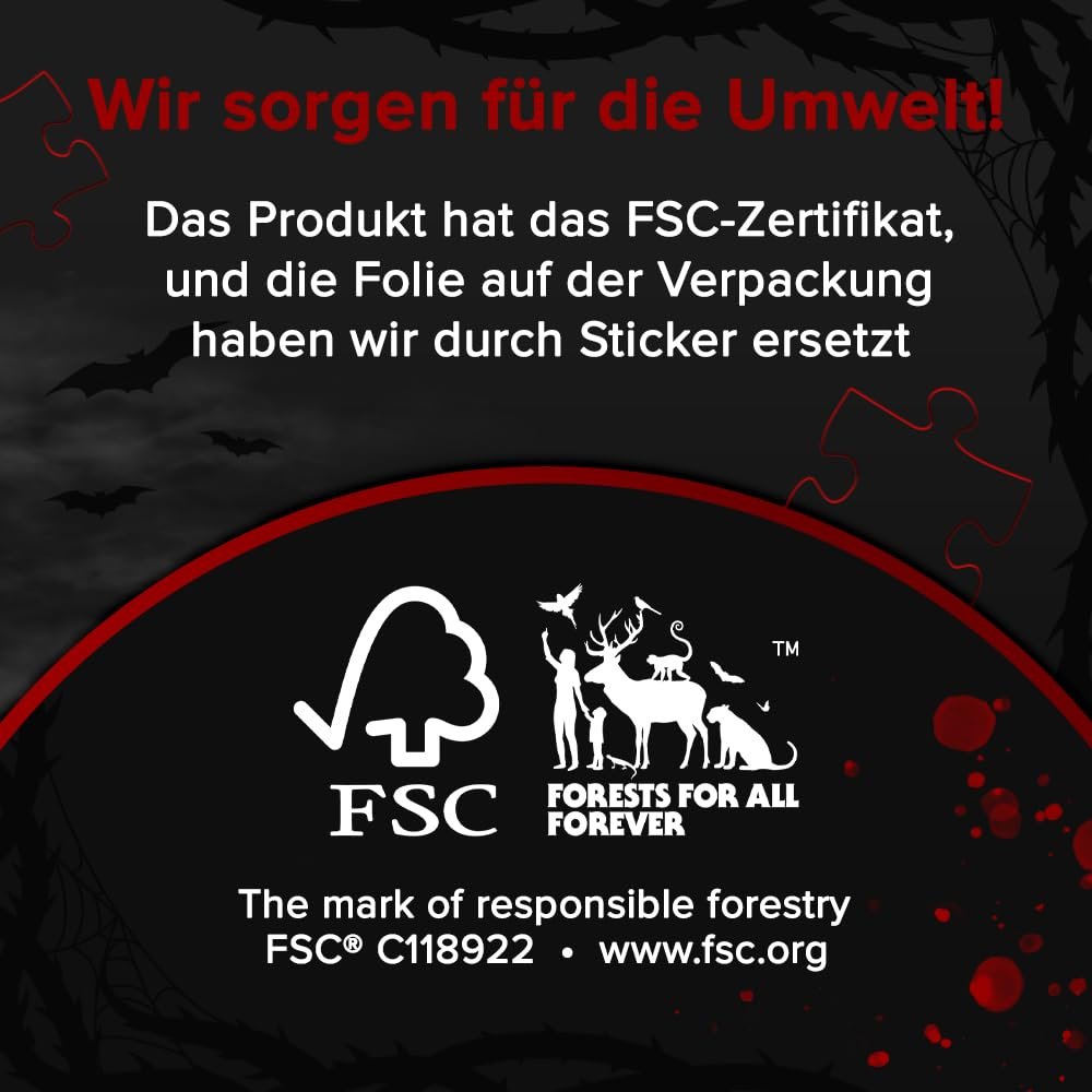 Пазл Trefl Premium Plus Quality Hall of Horror Vampire 1000 элементов, фото №6