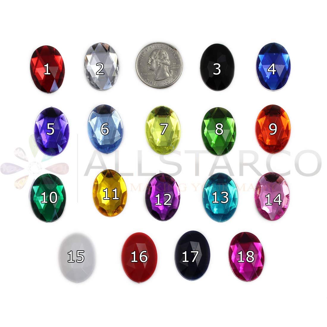 Стрази Овальні Червоний рубін 25x18 мм, 20 шт, фото №4 Стрази Овальні Червоний рубін 25x18 мм, 20 шт, фото №4