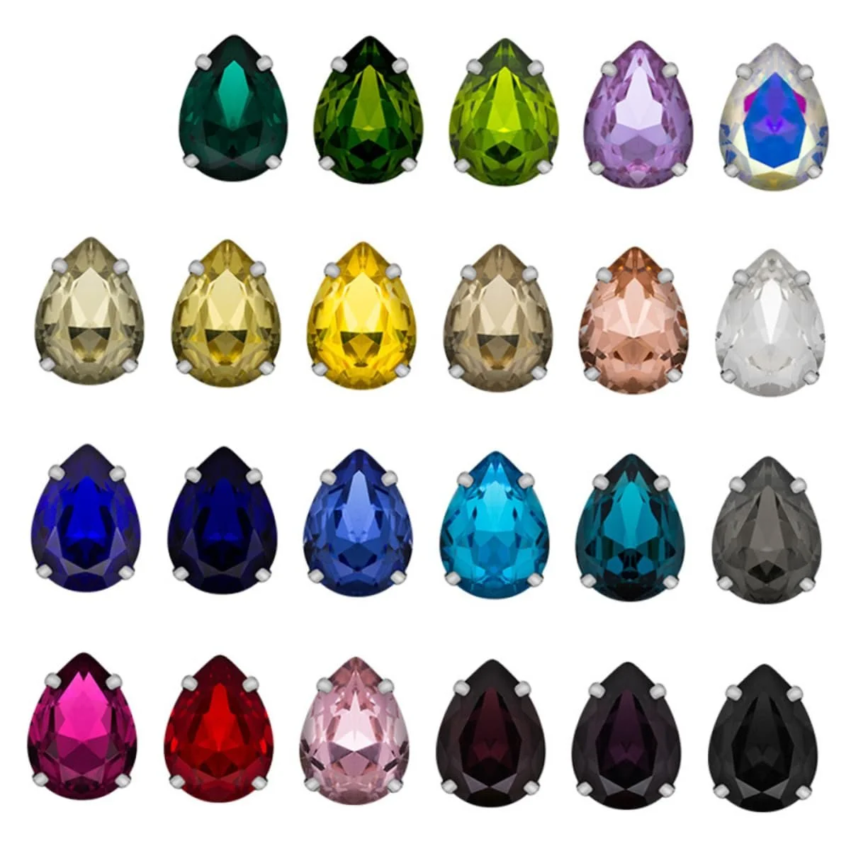 Стразы Operitacx, 100 шт, стеклянные кристаллы, декор, свадебные украшения для волос, материалы для рукоделия, драгоценные камни, капли воды для одежды, фото №5