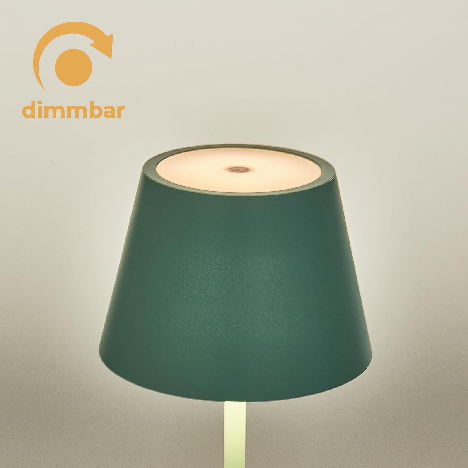 Настільна світлодіодна лампа ROLF KERN Club акумуляторна сенсорна 38 см Turquoise, фото №3